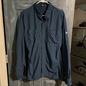 KUHL long sleeve blue shirt size XL